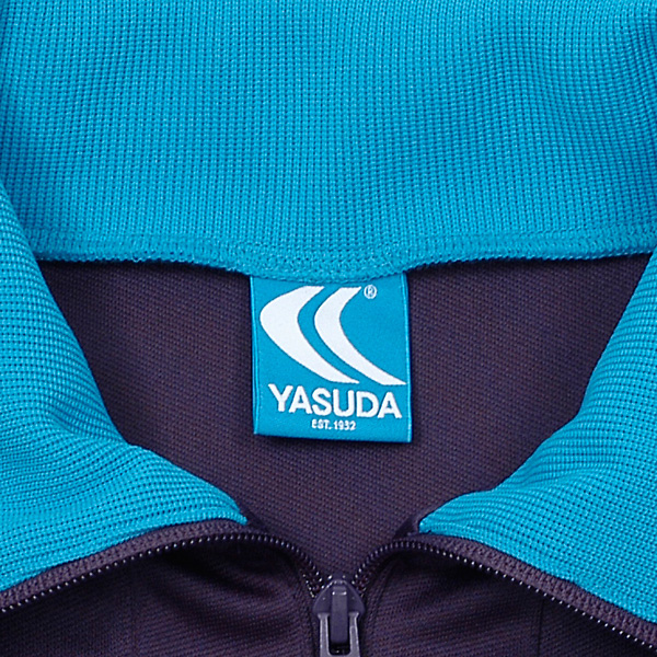 ヤスダ YASUDA ジャージトップ パープル×ターコイズ